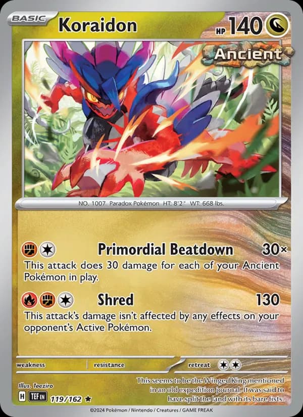 Koraidon 119/162 from Temporal Forces
