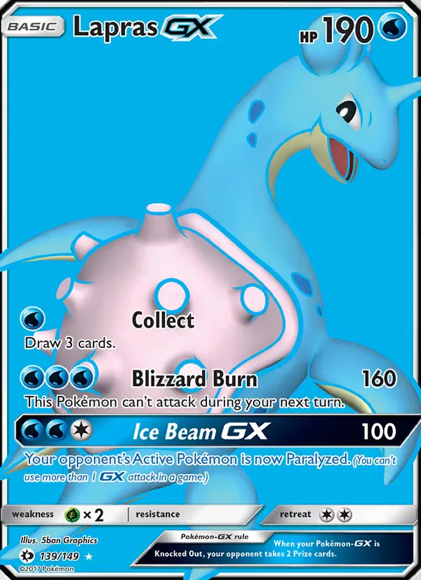 Lapras GX 139/149 from Sun & Moon Base Set