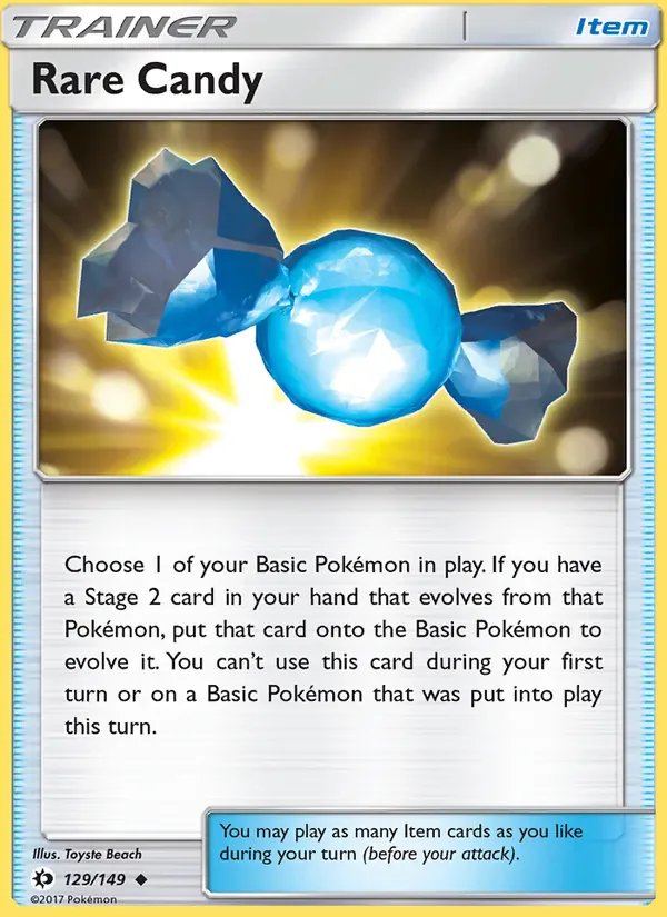 Rare Candy 129/149 from Sun & Moon Base Set
