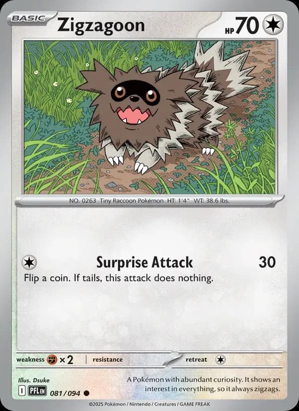 Zigzagoon 081/94 from Phantasmal Flames