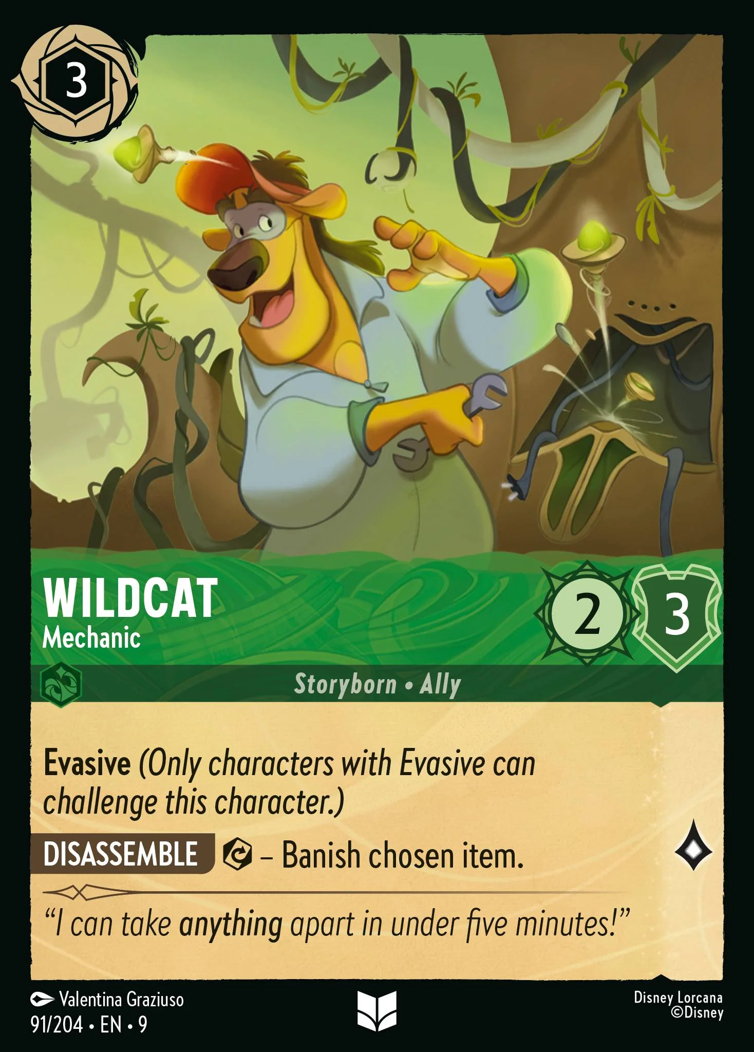 Wildcat - Mechanic 91/204 from Fabled