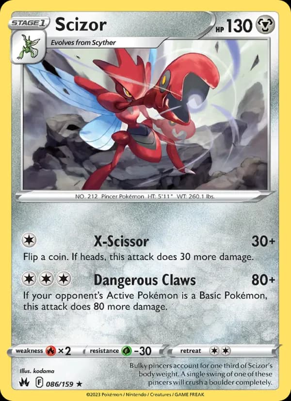 Scizor 086/159 from Crown Zenith