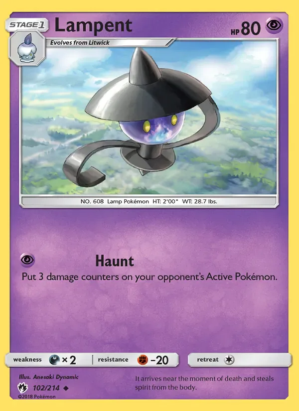 Lampent 102/214 from Lost Thunder