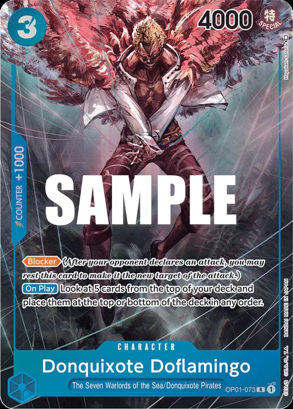 Donquixote Doflamingo OP01-073 Official alternate printing 1