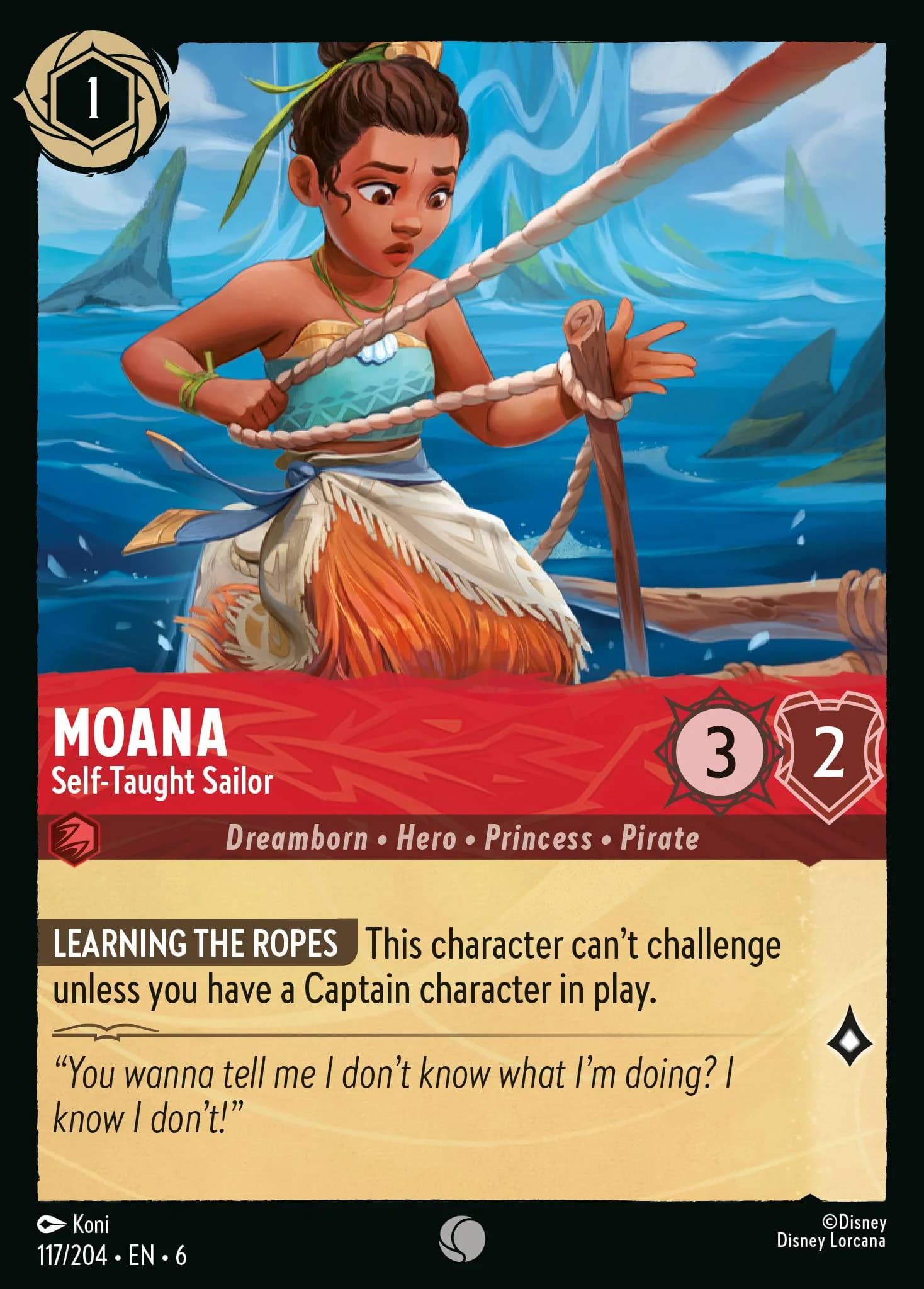 Moana - Self-Taught Sailor 117/204 from Azurite Sea