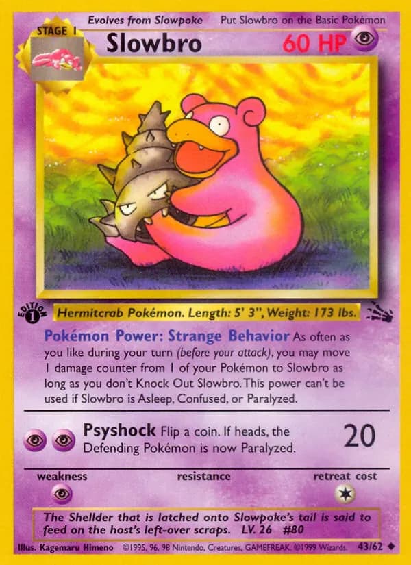 Slowbro 43/62 from Fossil