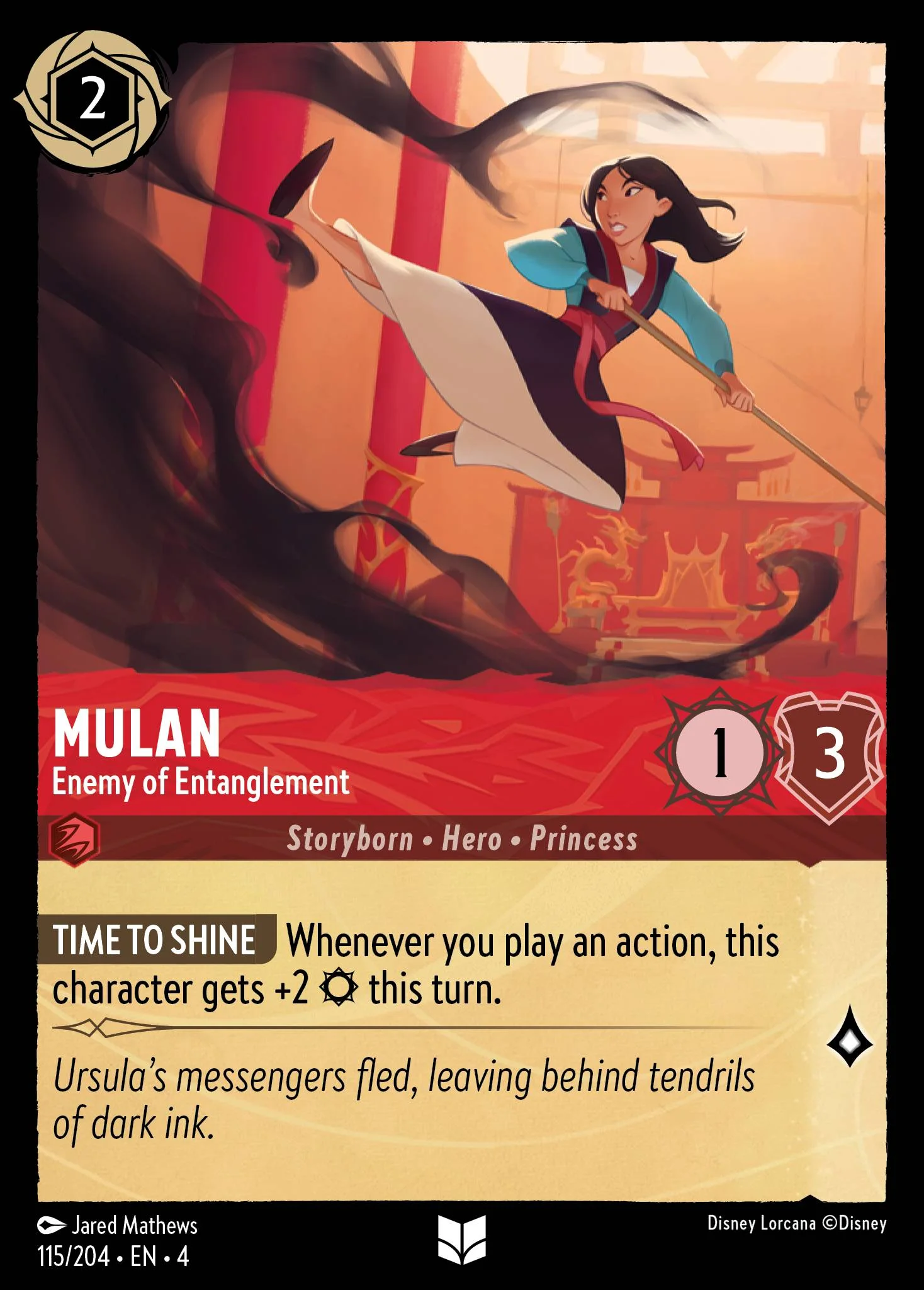 Mulan - Enemy of Entanglement 115/204 from Ursula's Return