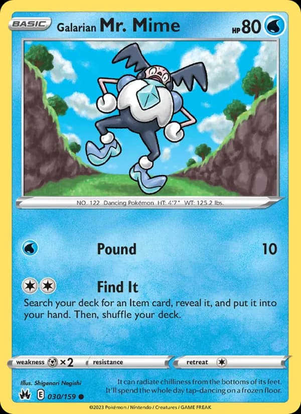 Galarian Mr. Mime 030/159 from Crown Zenith