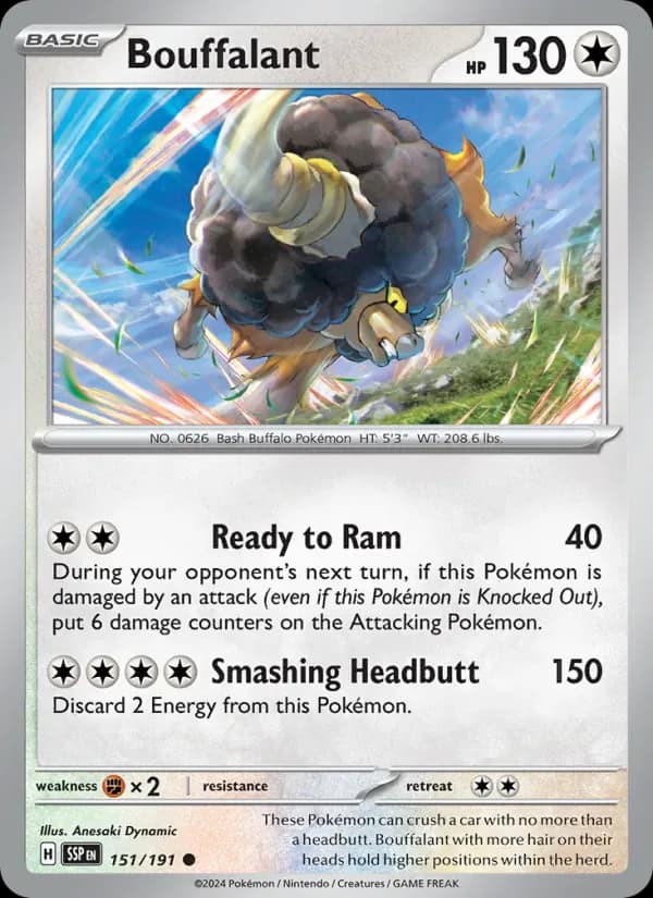 Bouffalant 151/191 from Surging Sparks