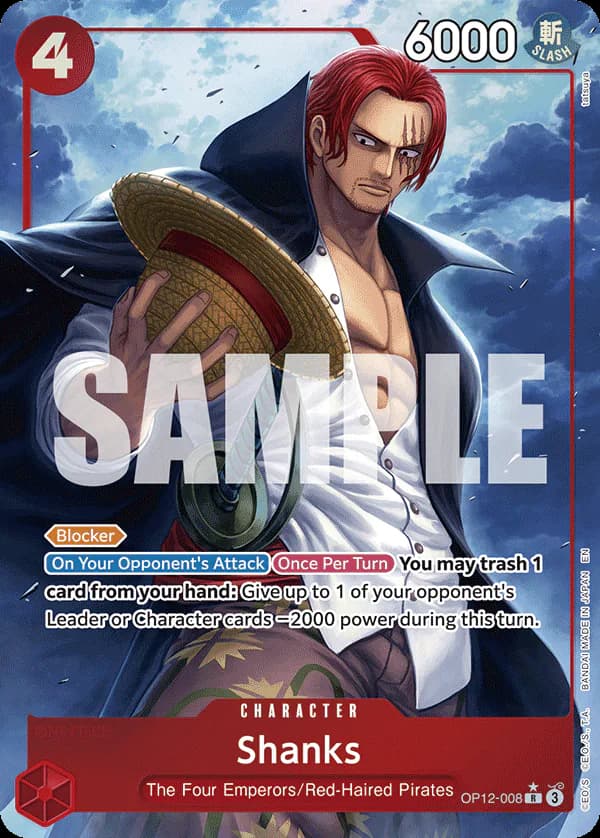Shanks OP12-008 Official alternate printing 1