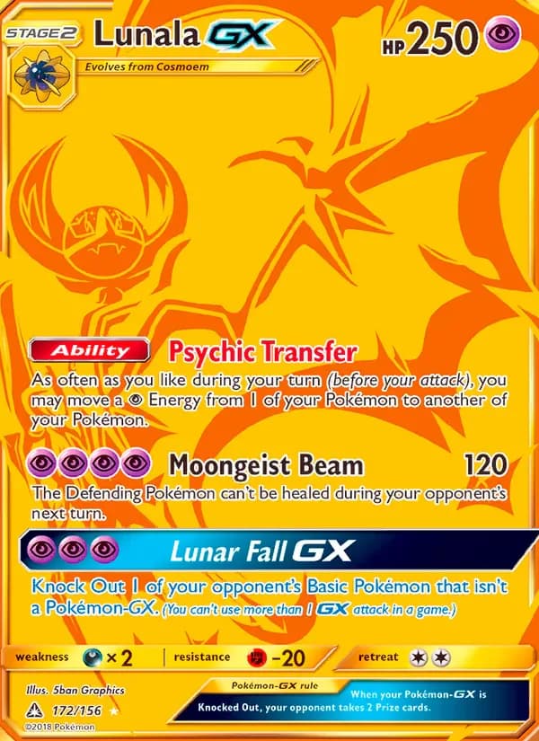 Lunala GX 172/156 from Ultra Prism