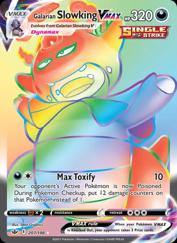 Galarian Slowking VMAX 207/198 from Chilling Reign