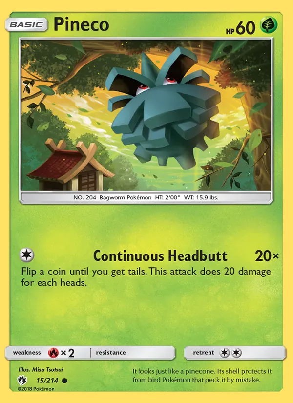 Pineco 15/214 from Lost Thunder