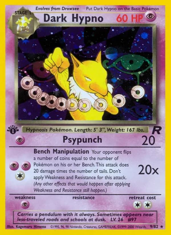 Dark Hypno 9/82 from Team Rocket