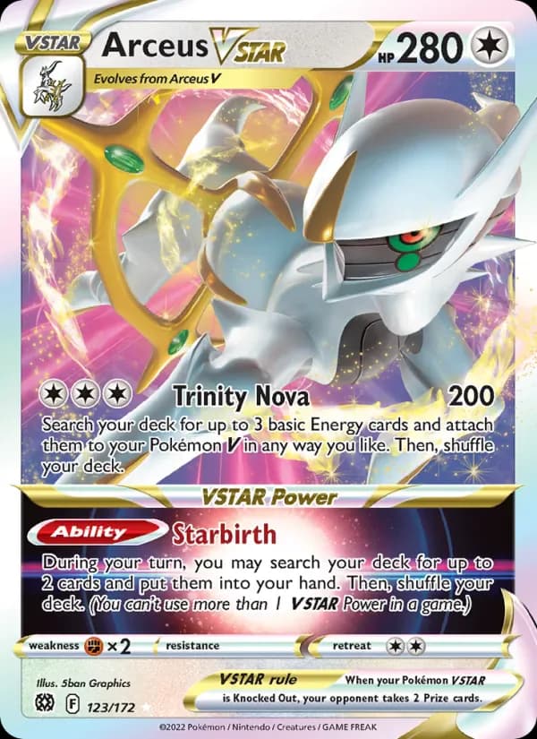 Arceus VSTAR 123/172 from Brilliant Stars