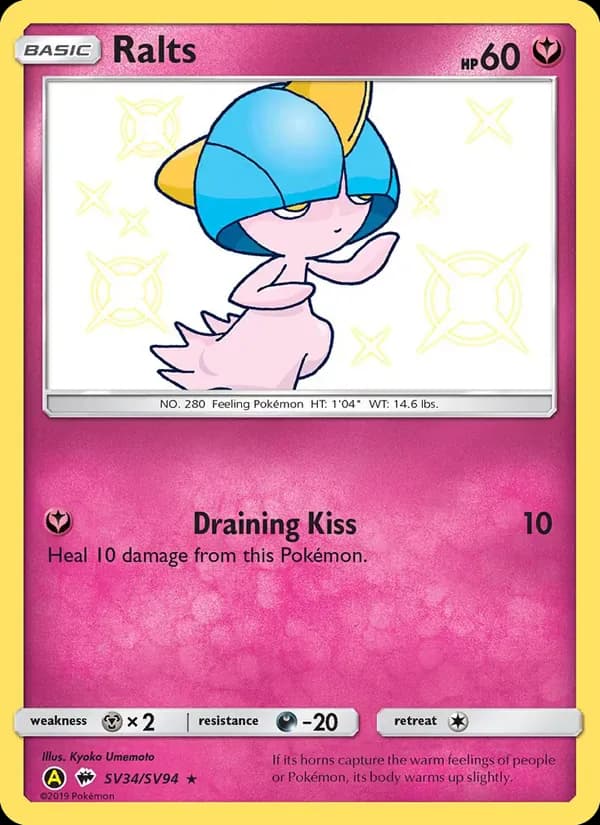 Ralts SV34/SV94 from Hidden Fates