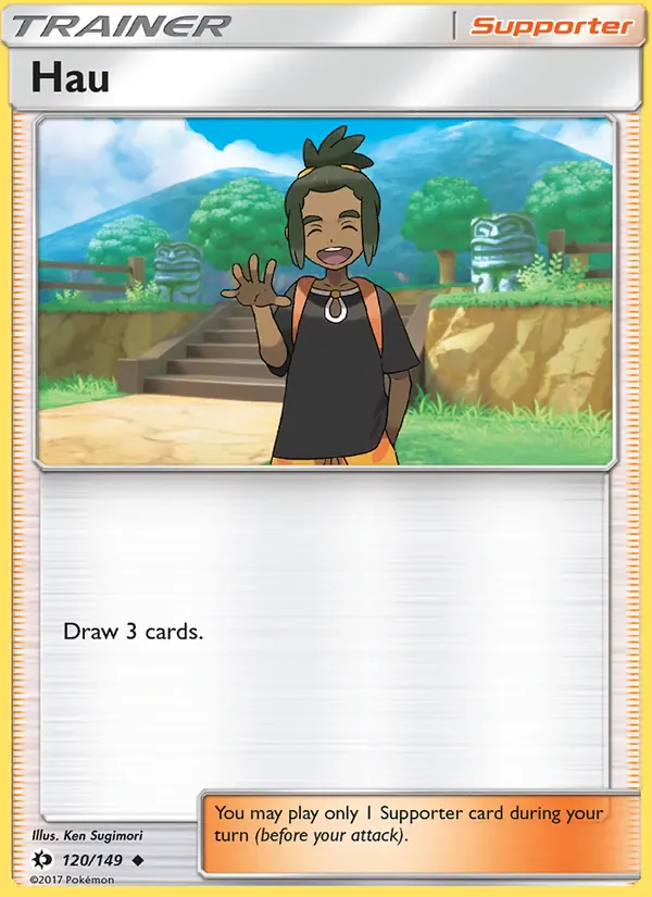Hau 120/149 from Sun & Moon Base Set