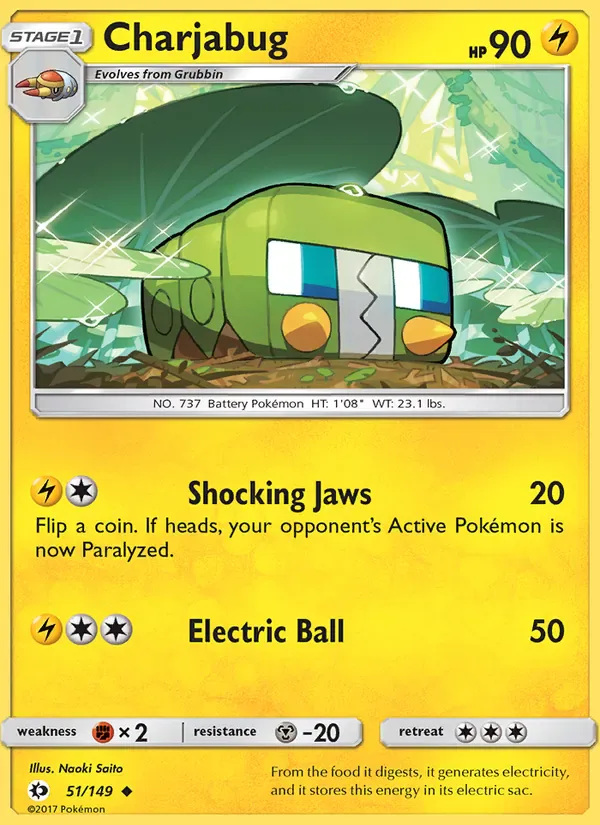 Charjabug 51/149 from Sun & Moon Base Set
