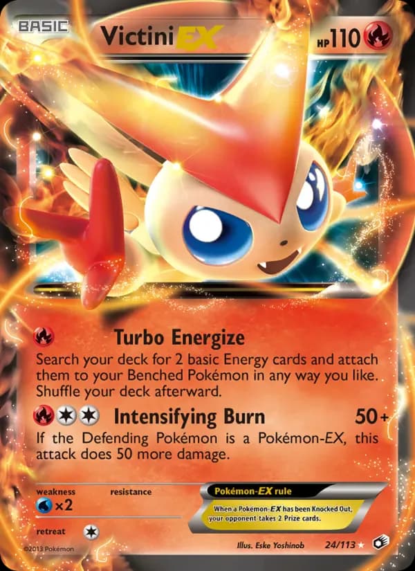 Victini-EX 24/113 from Legendary Treasures