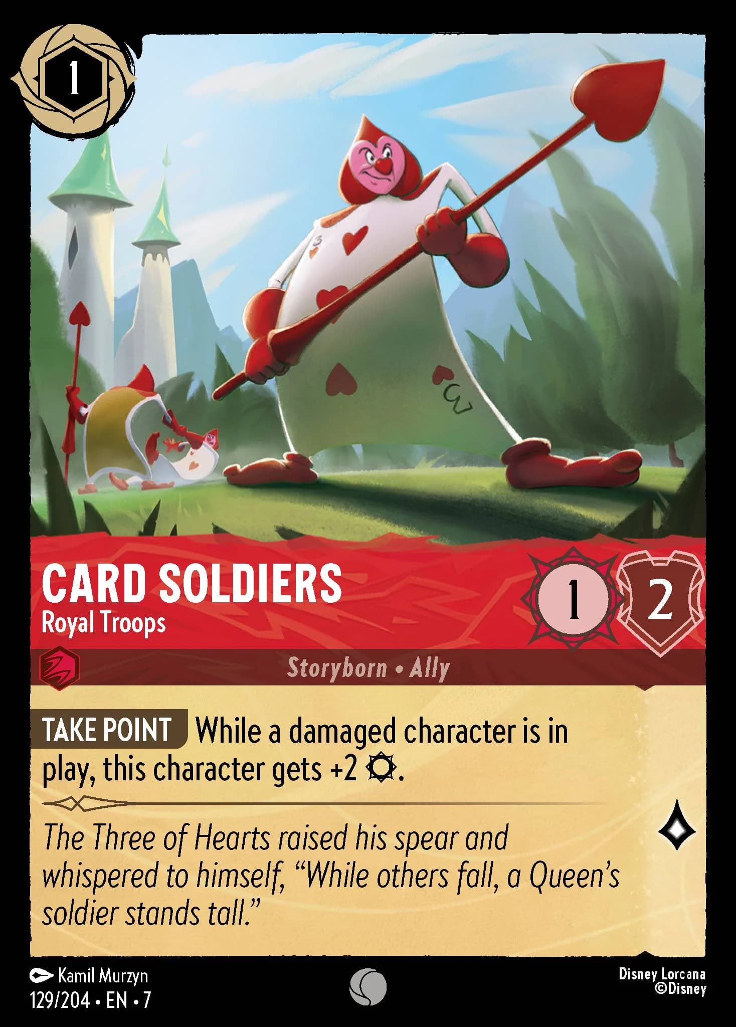 Card Soldiers - Royal Troops 129/204 from Archazia's Island
