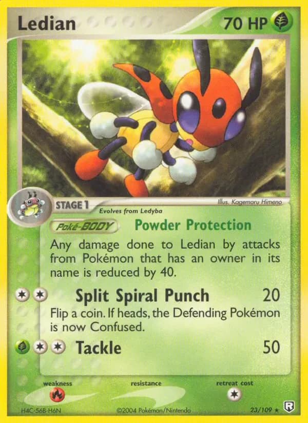 Ledian 23/109 from EX Team Rocket Returns