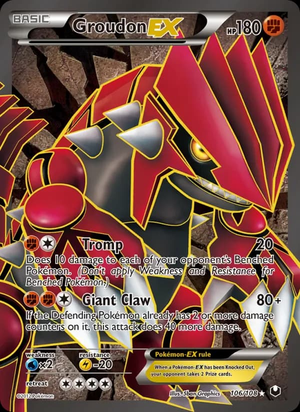 Groudon-EX 106/108 from Dark Explorers