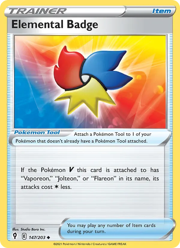 Elemental Badge 147/203 from Evolving Skies