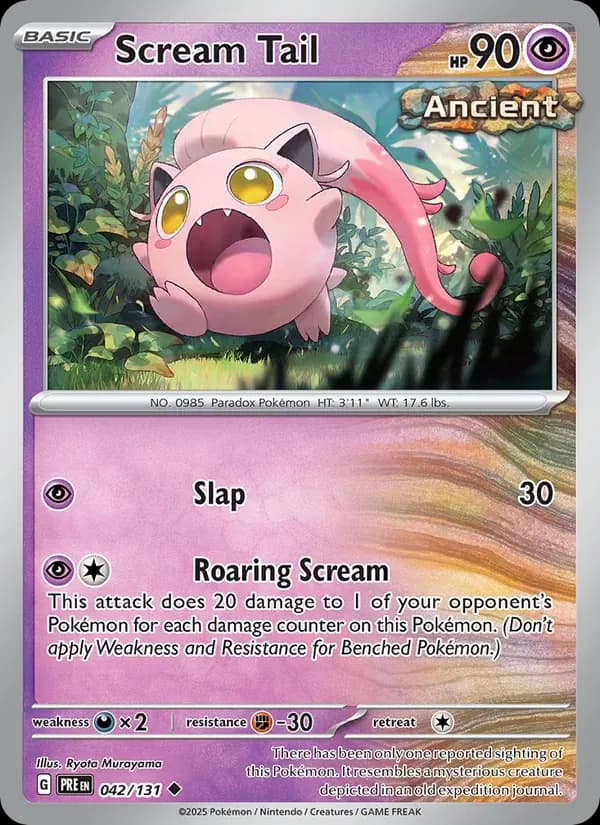 Scream Tail 042/131 from Prismatic Evolutions