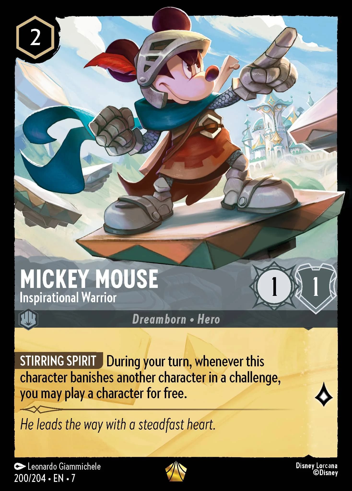 Mickey Mouse - Inspirational Warrior 200/204 from Archazia's Island