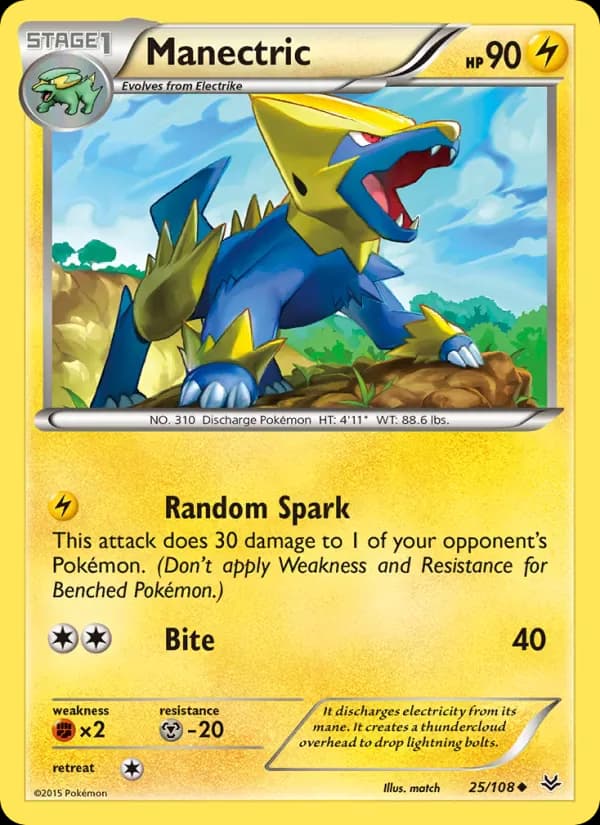 Manectric 25/108 from Roaring Skies