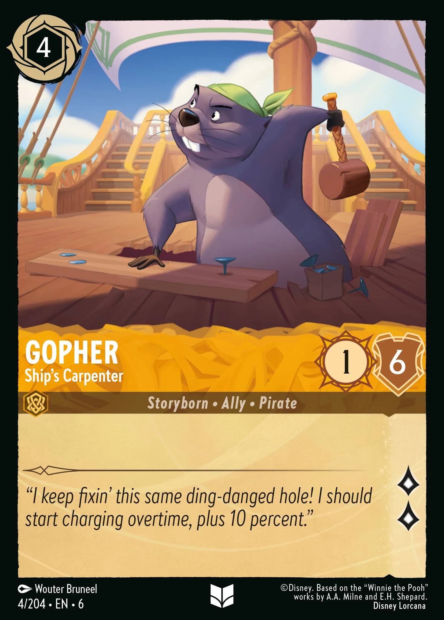 Gopher - Ship's Carpenter 4/204 from Azurite Sea