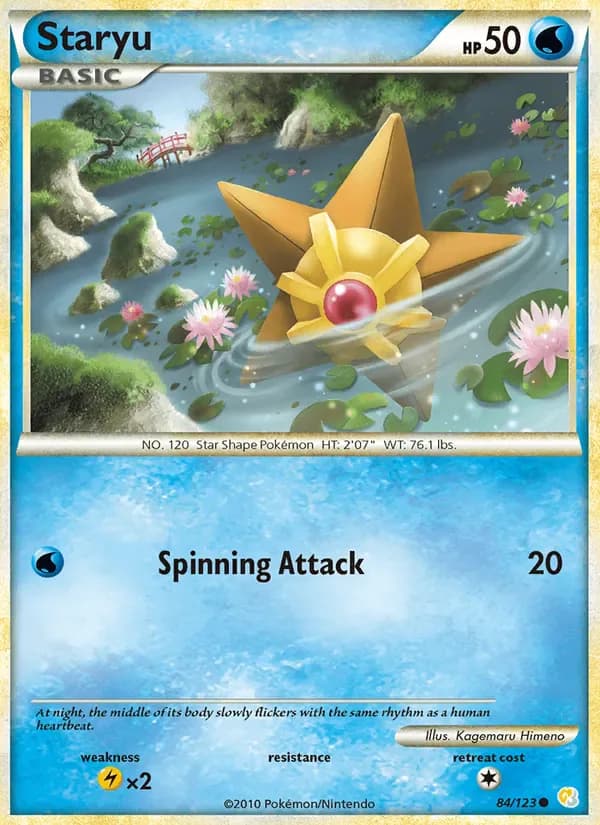 Staryu 84/123 from HeartGold & SoulSilver