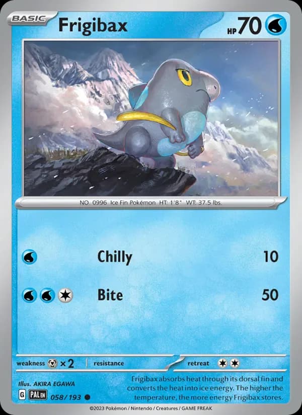 Frigibax 058/193 from Paldea Evolved