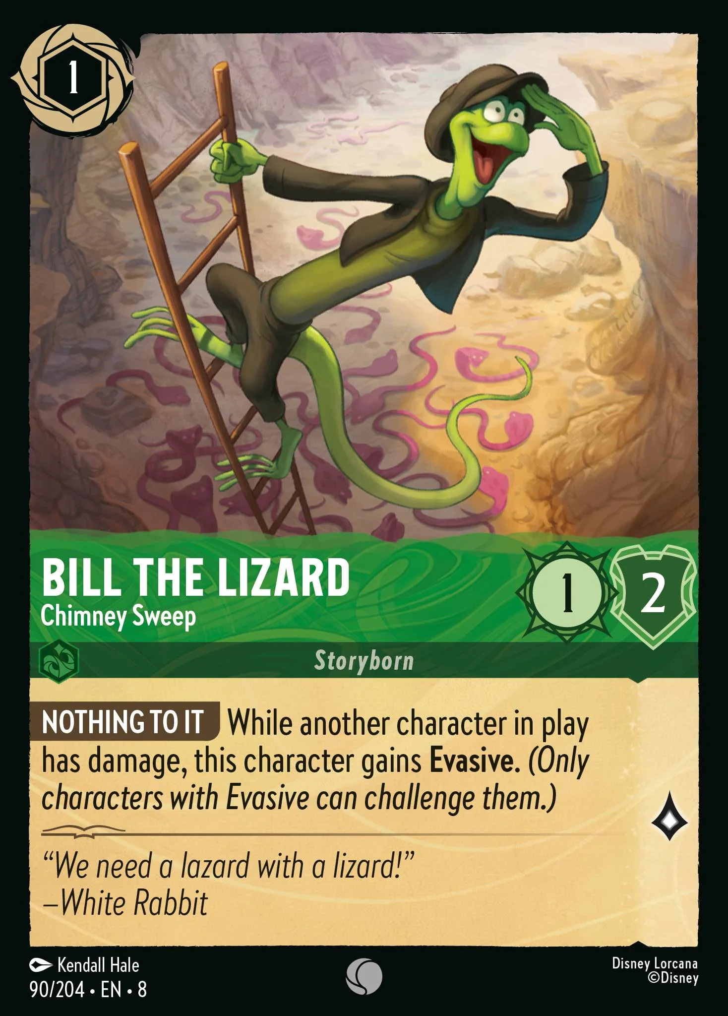 Bill the Lizard - Chimney Sweep 90/204 from Reign of Jafar