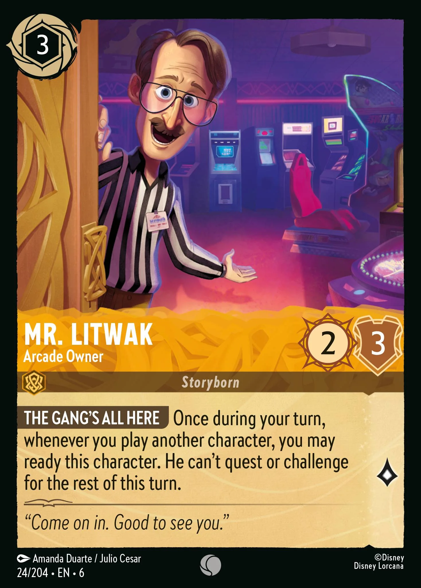 Mr. Litwak - Arcade Owner 24/204 from Azurite Sea