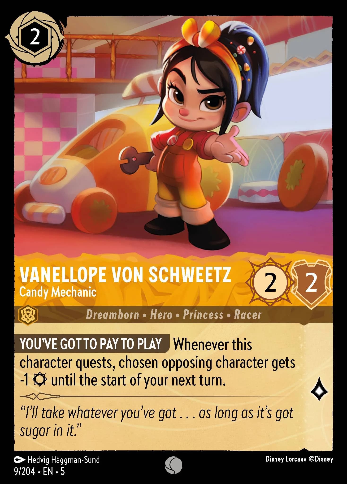 Vanellope von Schweetz - Candy Mechanic 9/204 from Shimmering Skies