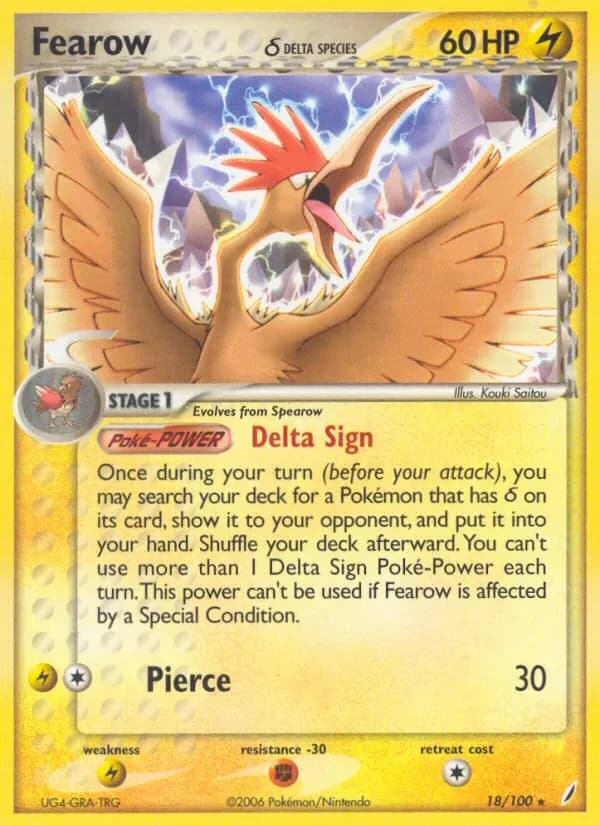 Fearow δ 18/100 from EX Crystal Guardians