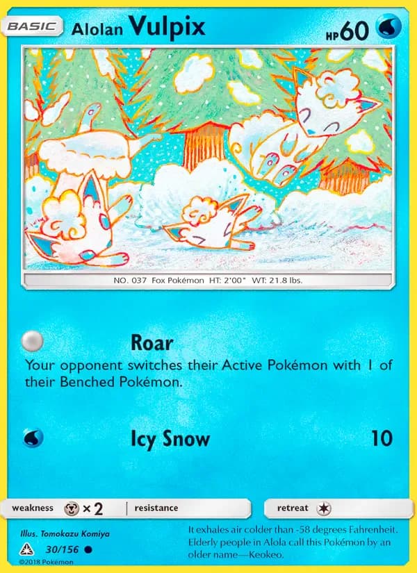 Alolan Vulpix 30/156 from Ultra Prism