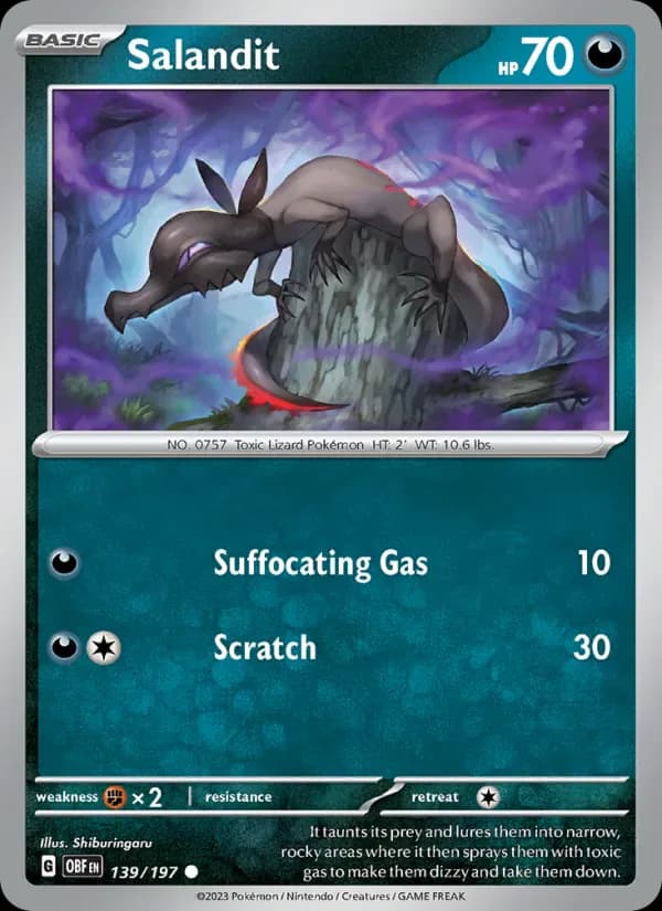 Salandit 139/197 from Obsidian Flames