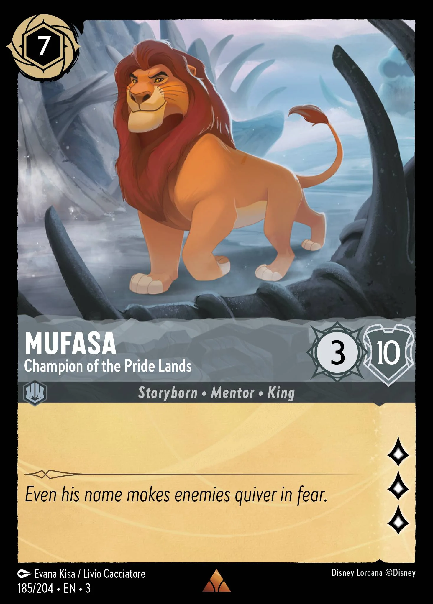 Mufasa - Champion of the Pride Lands 185/204 from Into the Inklands