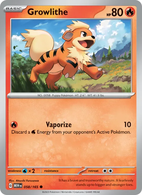 Growlithe 058/165 from Pokemon 151