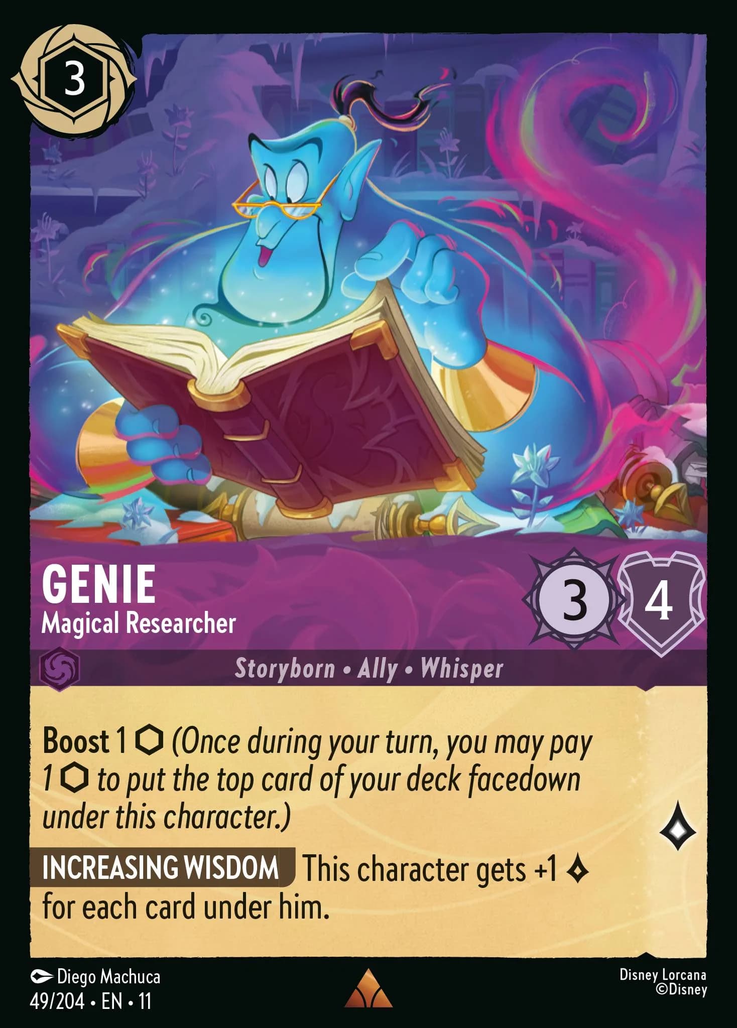 Genie - Magical Researcher 49/204 from Winterspell