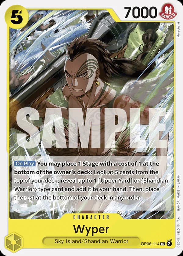 Wyper OP06-114 Official alternate printing r1