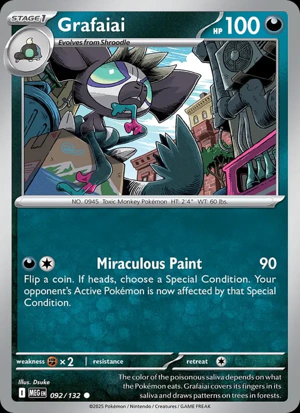 Grafaiai 092/132 from Mega Evolution