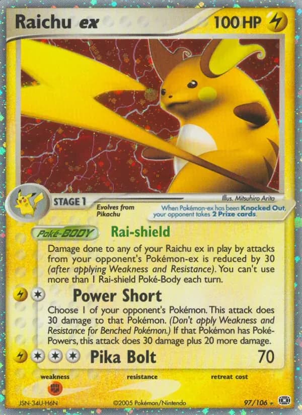 Raichu ex 97/106 from EX Emerald