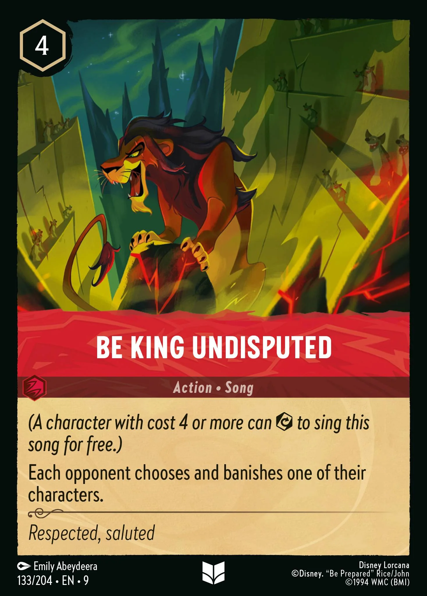 Be King Undisputed 133/204 from Fabled