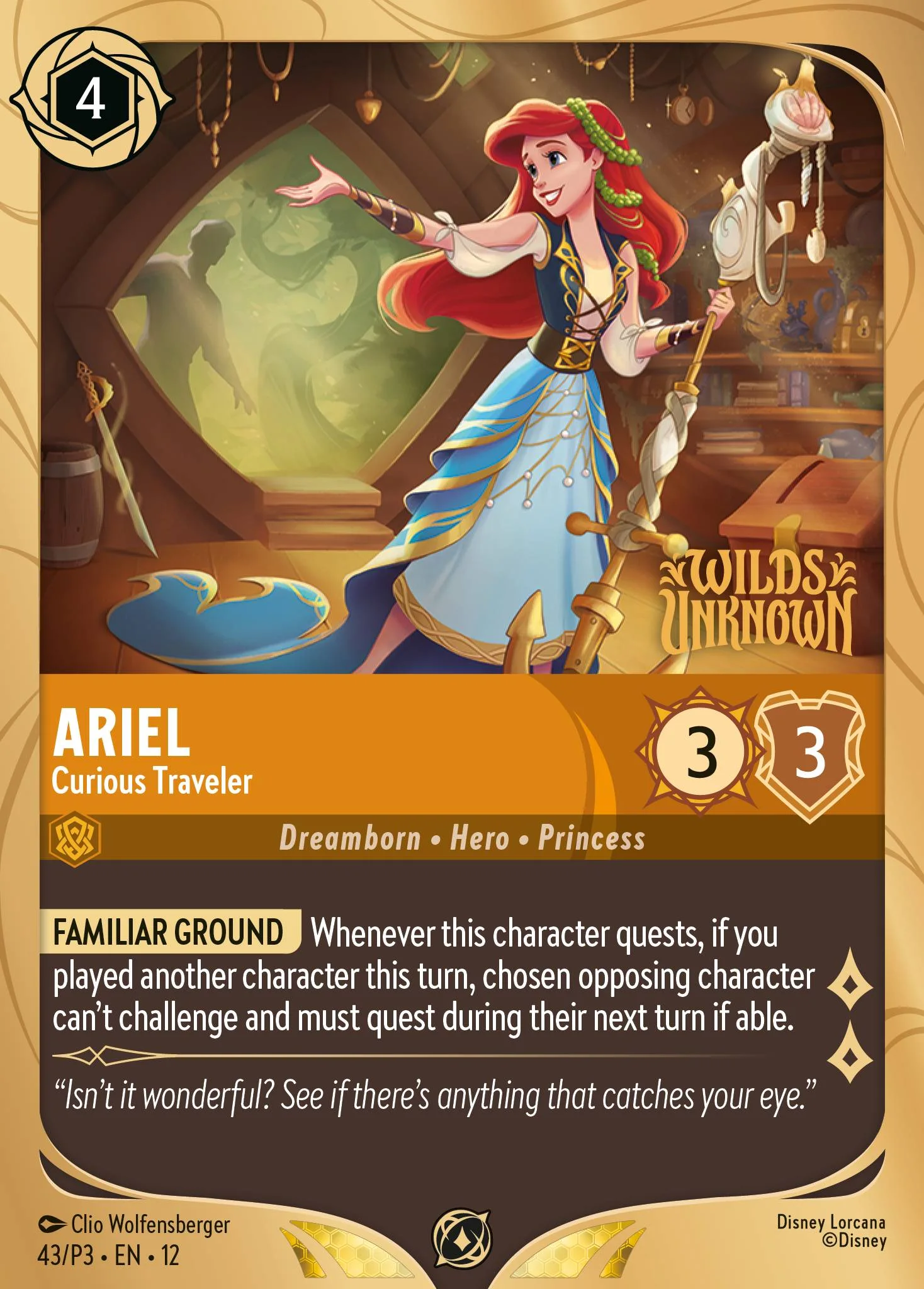 Ariel - Curious Traveler 43/P3 from Wilds Unknown