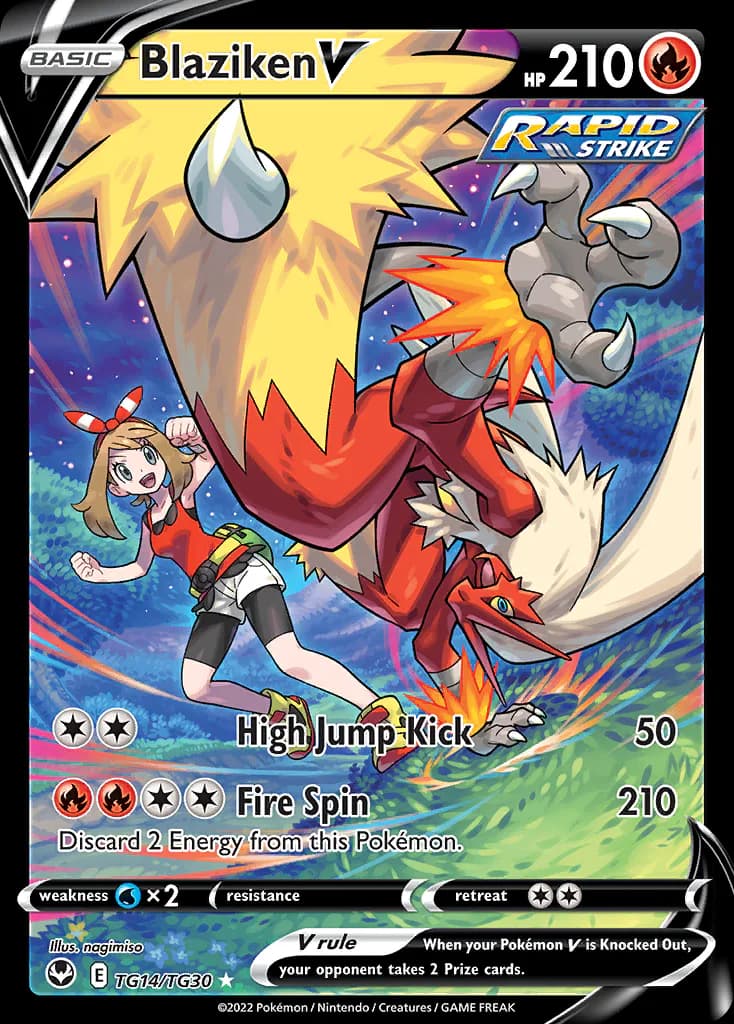 Blaziken V TG14/TG30 from Silver Tempest