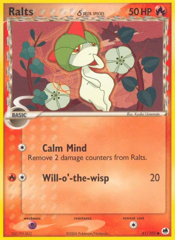 Ralts δ 61/101 from EX Dragon Frontiers
