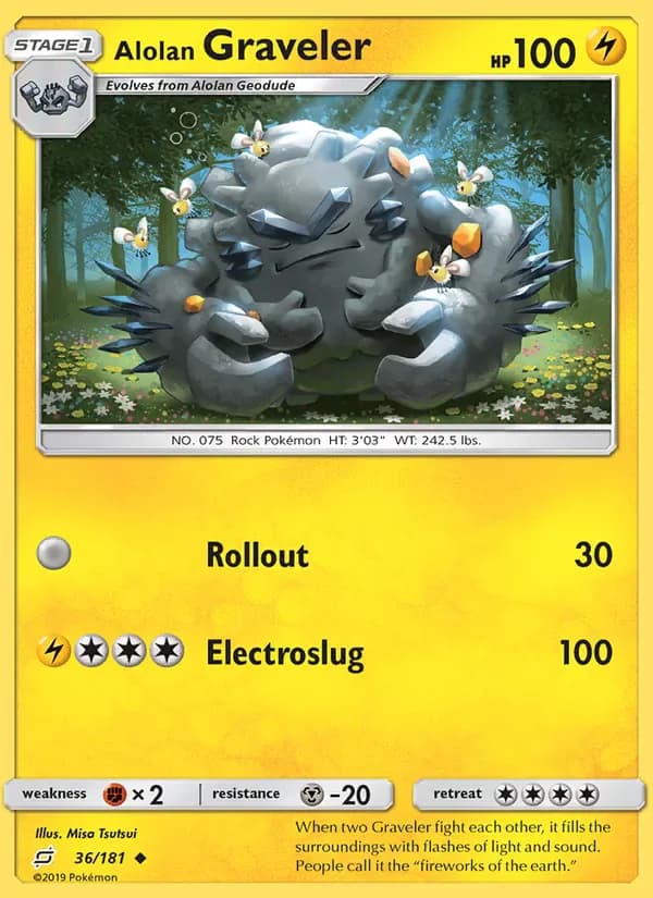 Alolan Graveler 36/181 from Team Up